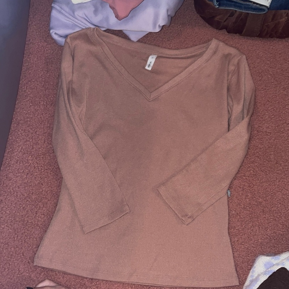 Mauve stretchy top